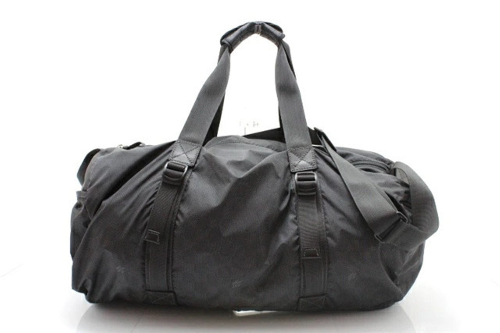 LOUIS VUITTON Boston Bag Damier Adventure Graphite Black